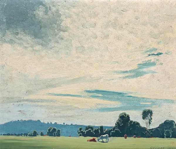 Still Morning 1926 by Elioth Gruner | Oil Painting Reproduction