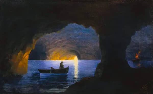 The Azure Grotto, Naples, 1941 | Oil Painting Reproduction