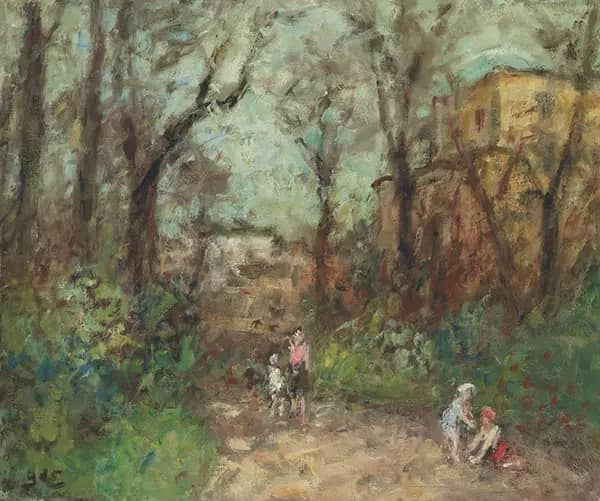 Lepparc Monceau by Georges d'Espagnat | Oil Painting Reproduction