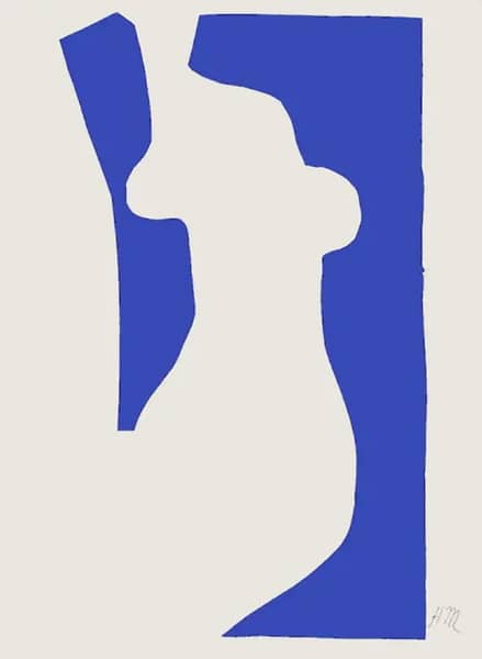 Verve Nu Bleu V by Henri Matisse | Oil Painting Reproduction
