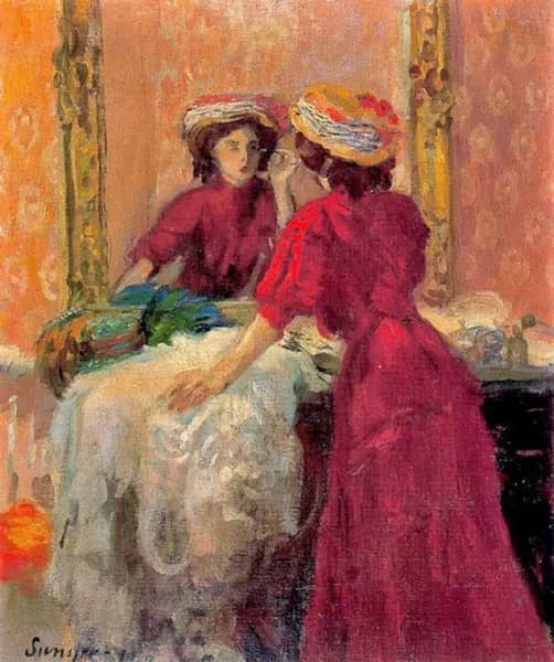 Makeup 1907 by Joaquim Sunyer | Oil Painting Reproduction