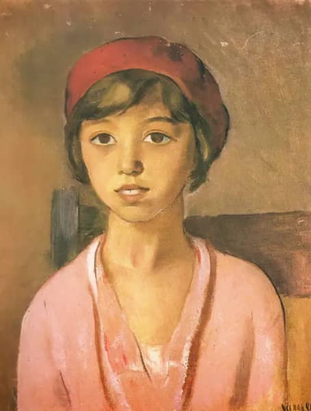 Victoria con Boina by Joaquim Sunyer | Oil Painting Reproduction