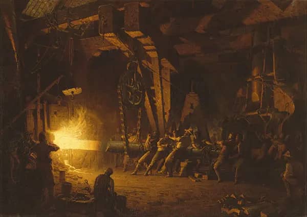 Forging The Shaft by John Ferguson Weir | Oil Painting Reproduction