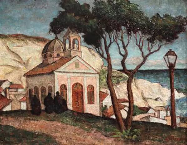 Turkish Women in Balchik by Leon Viorescu | Oil Painting Reproduction