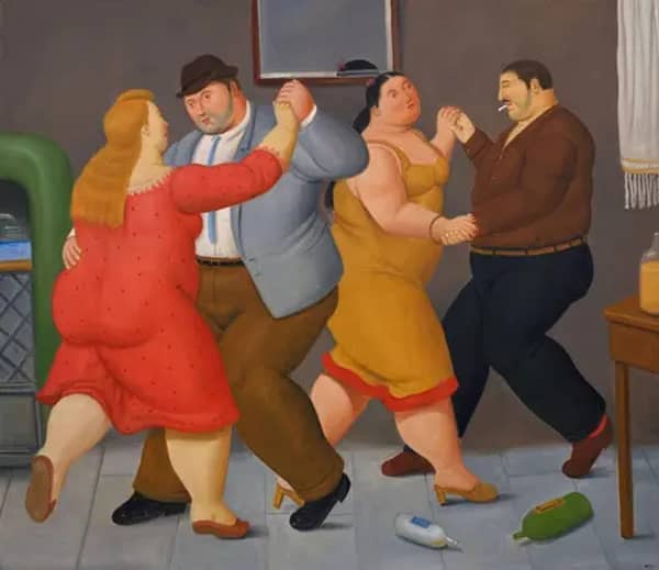 The Dancers 2 by Fernando Botero | Oil Painting Reproduction