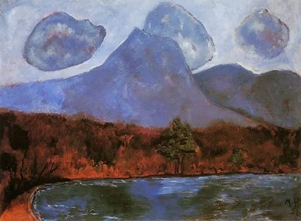 Mount Kitadhin 1942 by Marsden Hartley | Oil Painting Reproduction