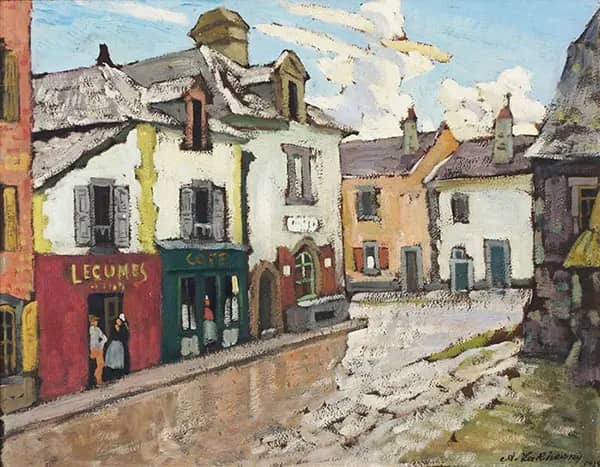 European Street Scene by Arnold Lakhovsky | Oil Painting Reproduction