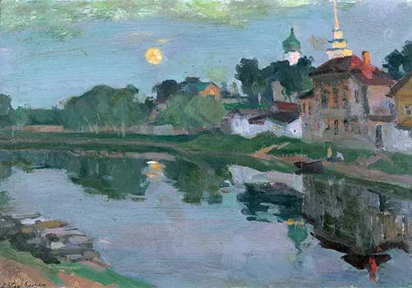 near St. Petersburg by Arnold Lakhovsky | Oil Painting Reproduction