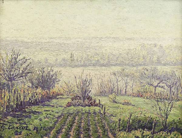 Landscape Misty Morning 1904 by Gustave Cariot | Oil Painting Reproduction