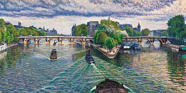 Les Remorqueurs by Gustave Cariot | Oil Painting Reproduction