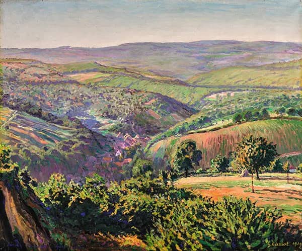 Paysage by Gustave Cariot | Oil Painting Reproduction