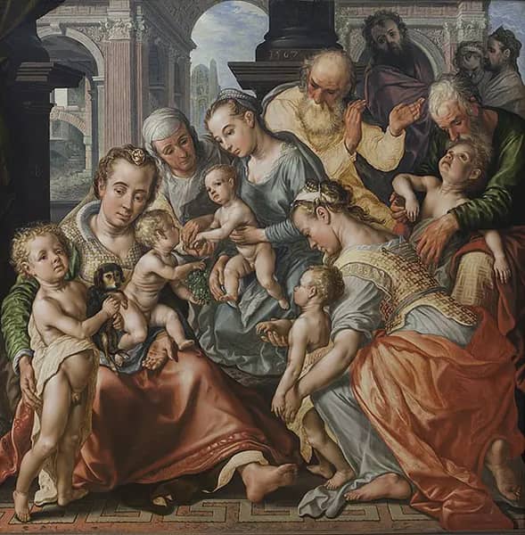 The Holy Kinship by Joachim Beuckelaer | Oil Painting Reproduction
