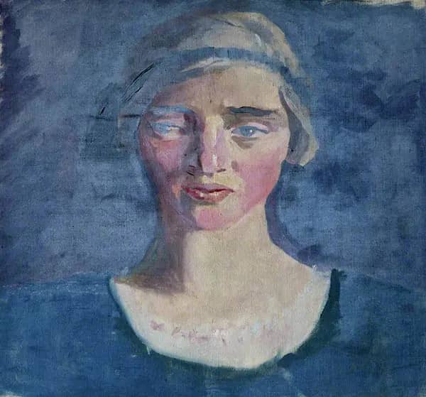 Head of a Woman by Mainie Jellett | Oil Painting Reproduction