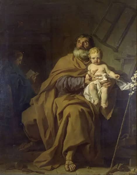 Joseph and Jesus by Pierre Subleyras | Oil Painting Reproduction