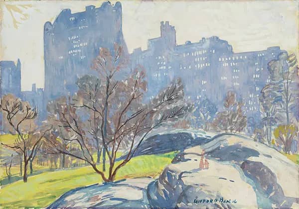 Central Park 1916 by Reynolds Beal | Oil Painting Reproduction