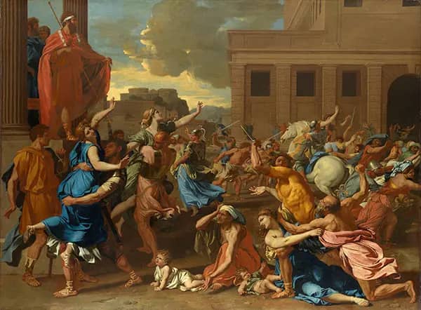 The Abduction of the Sabine Women 1634 | Oil Painting Reproduction