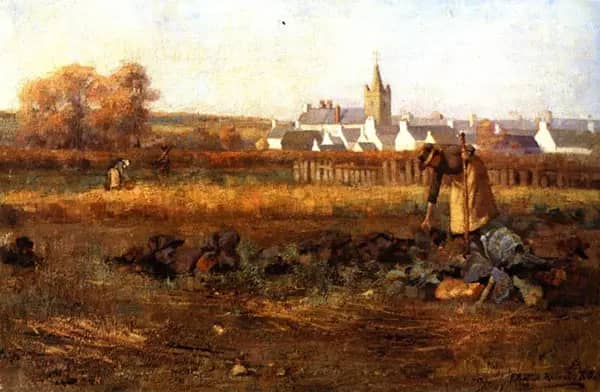 In The Town Crofts Kirkcud Bright | Oil Painting Reproduction