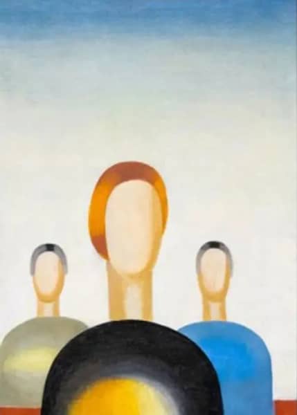 Three Figures by Anna Leporskaya | Oil Painting Reproduction