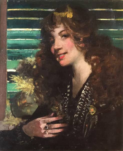 Nell 1892 by George Henry | Oil Painting Reproduction