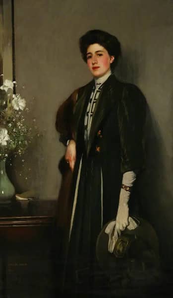 The Green Hat 1906 by George Henry | Oil Painting Reproduction