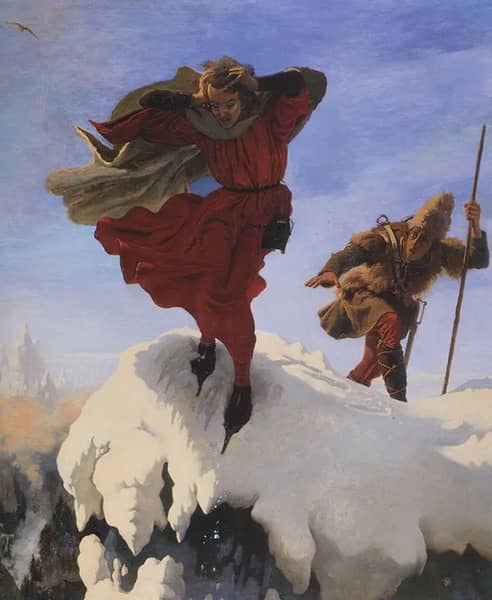 Manfred on The Jungfrau by Ford Madox Brown | Oil Painting Reproduction