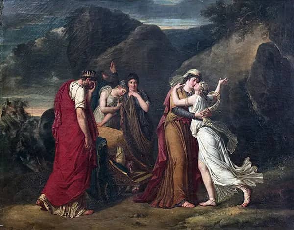 Psyche Bidding Farewell to her Family | Oil Painting Reproduction