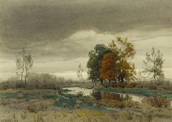 Evening Light by Henry Farrer | Oil Painting Reproduction