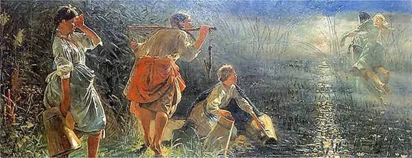 A Drowned Man Embraced by a Mermaid | Oil Painting Reproduction