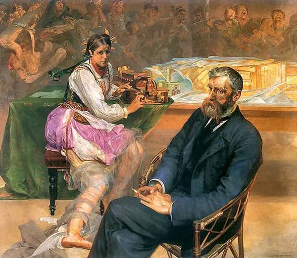 Asnyk z Muza by Jacek Malczewski | Oil Painting Reproduction