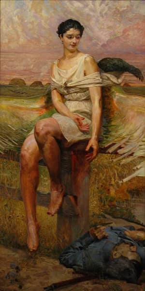 Nike Legionow by Jacek Malczewski | Oil Painting Reproduction