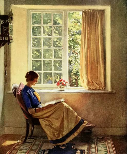 The Morning Sun by Harold Knight | Oil Painting Reproduction