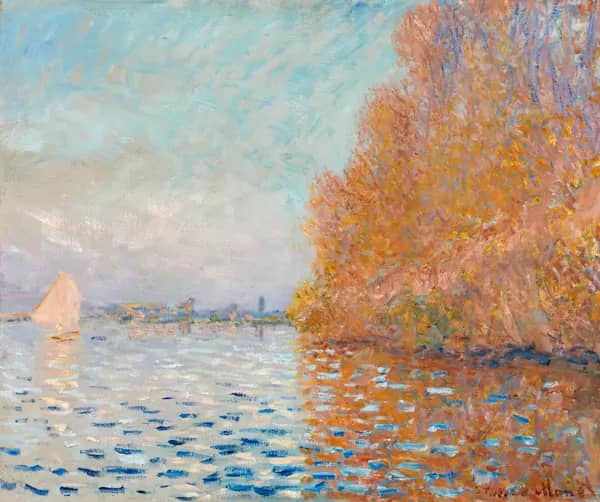 Argenteuil Basin with a Single Sailboat | Oil Painting Reproduction