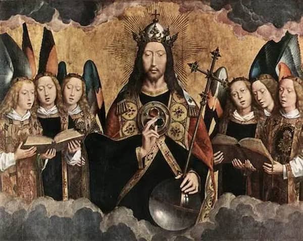 Christ Surrounded by Musician Angels 1480 | Oil Painting Reproduction