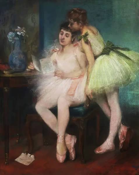 La Lettre by Pierre Carrier Belleuse | Oil Painting Reproduction