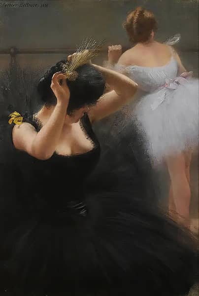 The Dancer 1896 by Pierre Carrier Belleuse | Oil Painting Reproduction