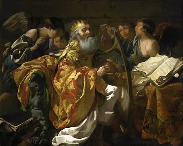 King David Playing The Harp 1628 | Oil Painting Reproduction