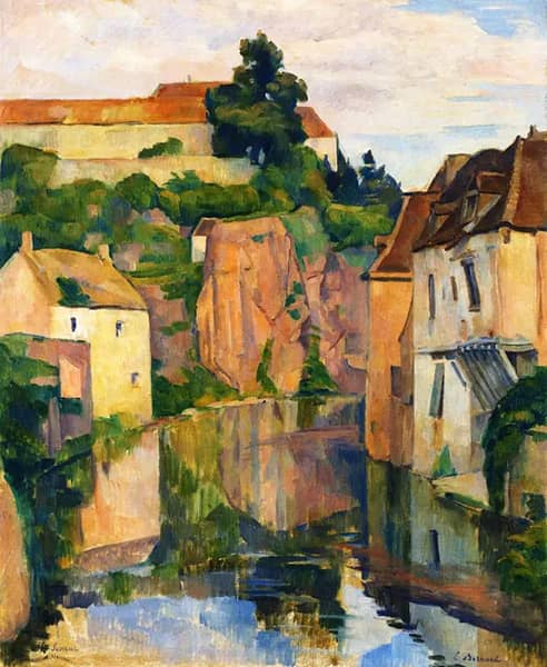 View de Semur by Emile Bernard | Oil Painting Reproduction
