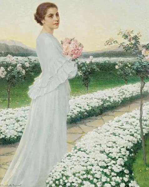 An Evening in May 1938 by Elisabeth Sonrel | Oil Painting Reproduction