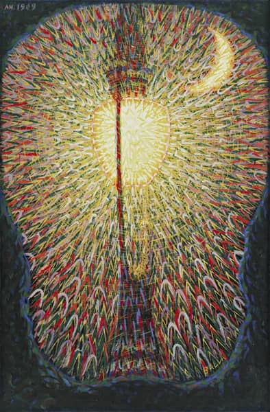 Street Light by Giacomo Balla | Oil Painting Reproduction