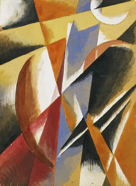 Composition c 1920 by Lyubov Sergeevna Popova | Oil Painting Reproduction