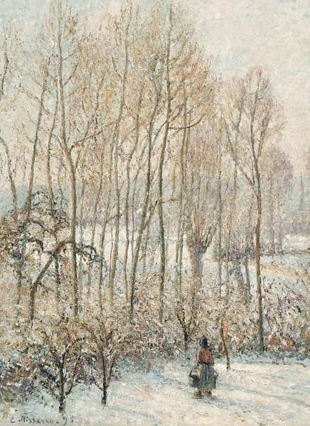 Morning Sunlight on The Snow Eragny sur Epte | Oil Painting Reproduction