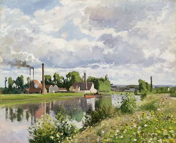 The River Oise Near Pontoise | Oil Painting Reproduction