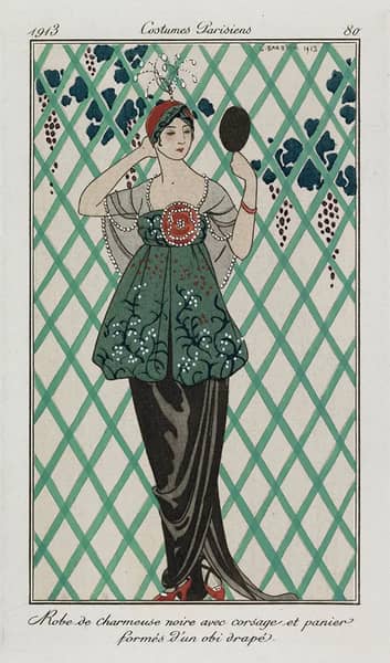 Evening Down 1913 by George Barbier | Oil Painting Reproduction