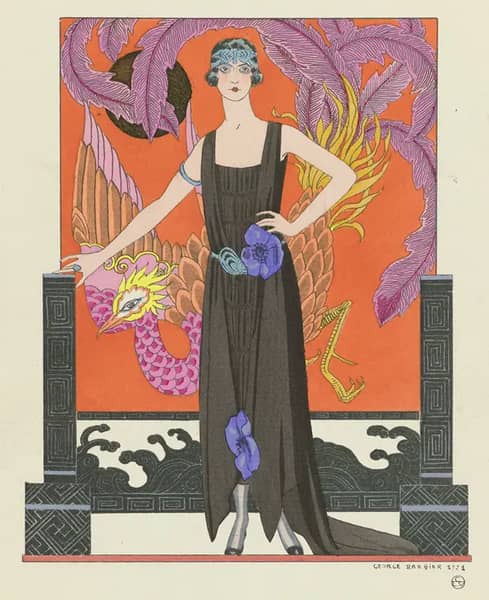 La Belle Dame Sans Merci by George Barbier | Oil Painting Reproduction