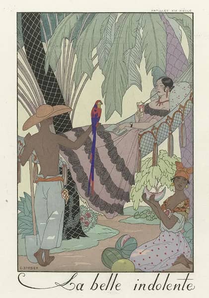 La Belle Indolente by George Barbier | Oil Painting Reproduction