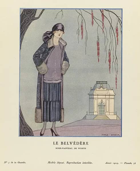 Le Belvedere by George Barbier | Oil Painting Reproduction