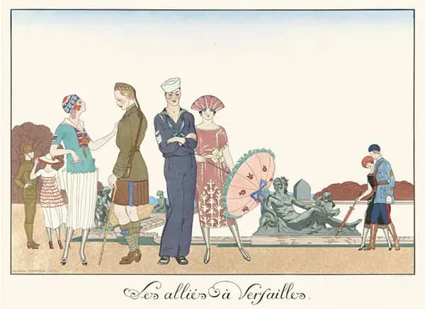 Les Allies a Versailles Illustration 1925 | Oil Painting Reproduction