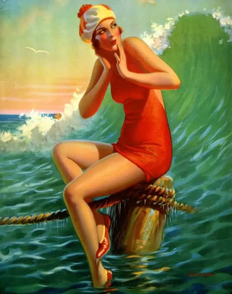 Sitting Pretty 1933 by Edward Mason Eggleston | Oil Painting Reproduction