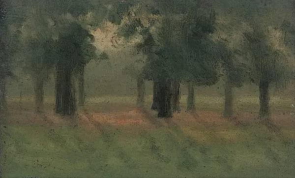 Kensington Gardens at Sunset | Oil Painting Reproduction