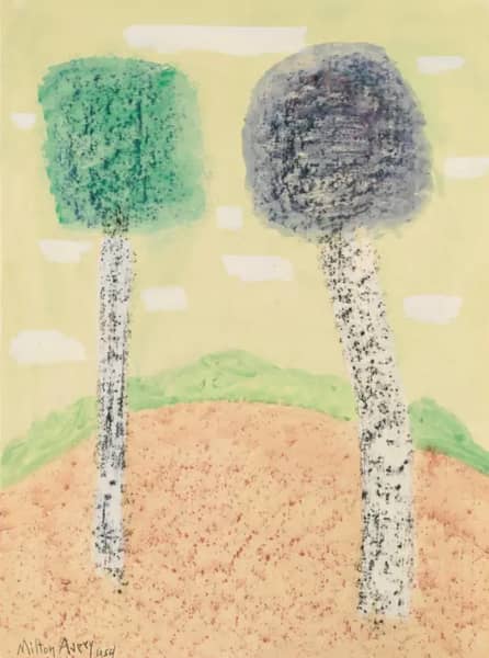 Lollipop Trees 1954 by Milton Avery | Oil Painting Reproduction